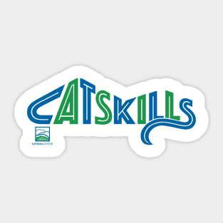 Catskills - striped Sticker